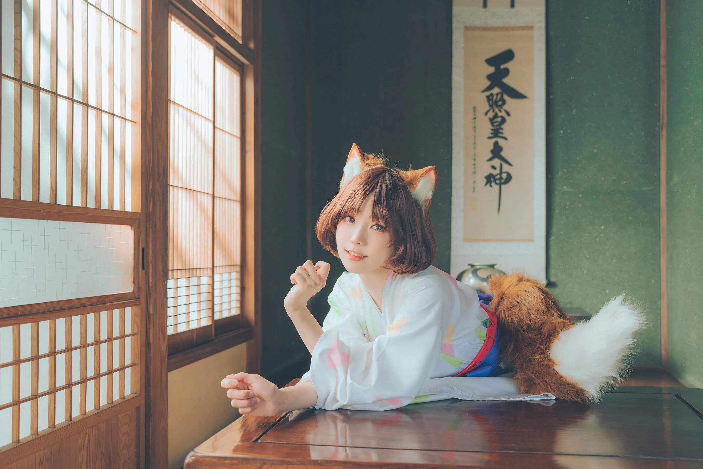ElyEE子 – NO.113 2023.July A-Dongitsune ~Taisho-era 大正小狐狸 [46P]插图4